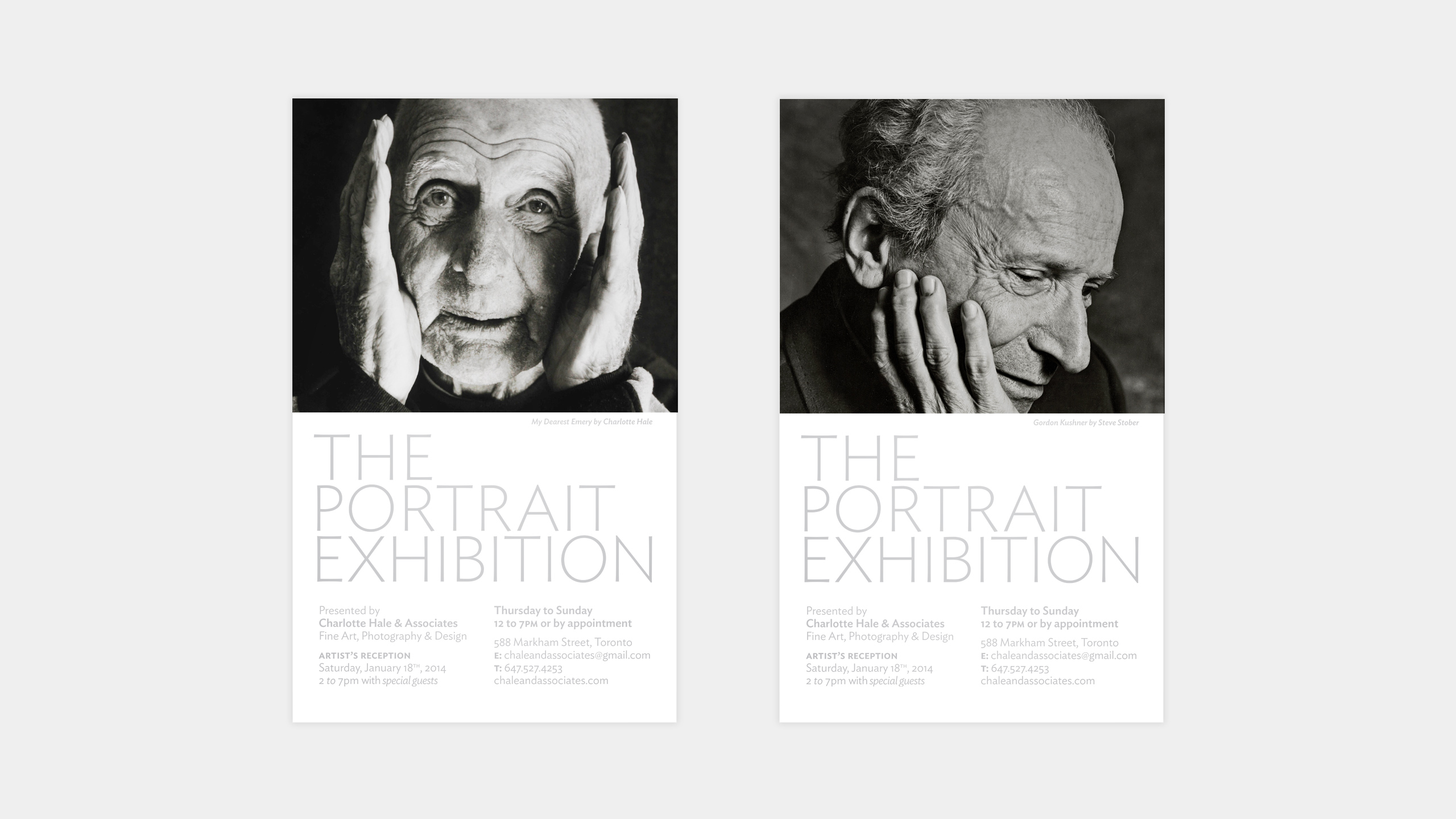Charlotte Hale & Associates The Portrait Exhibition Postcards
