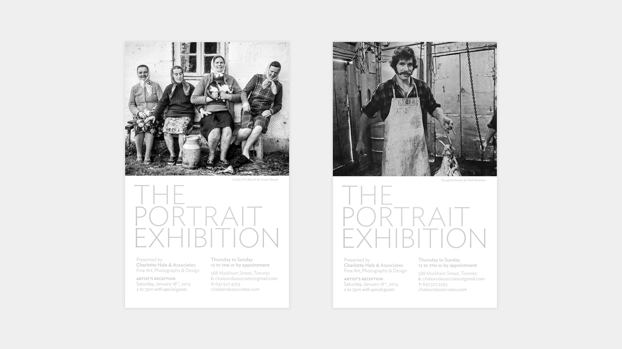 Charlotte Hale & Associates The Portrait Exhibition Postcards
