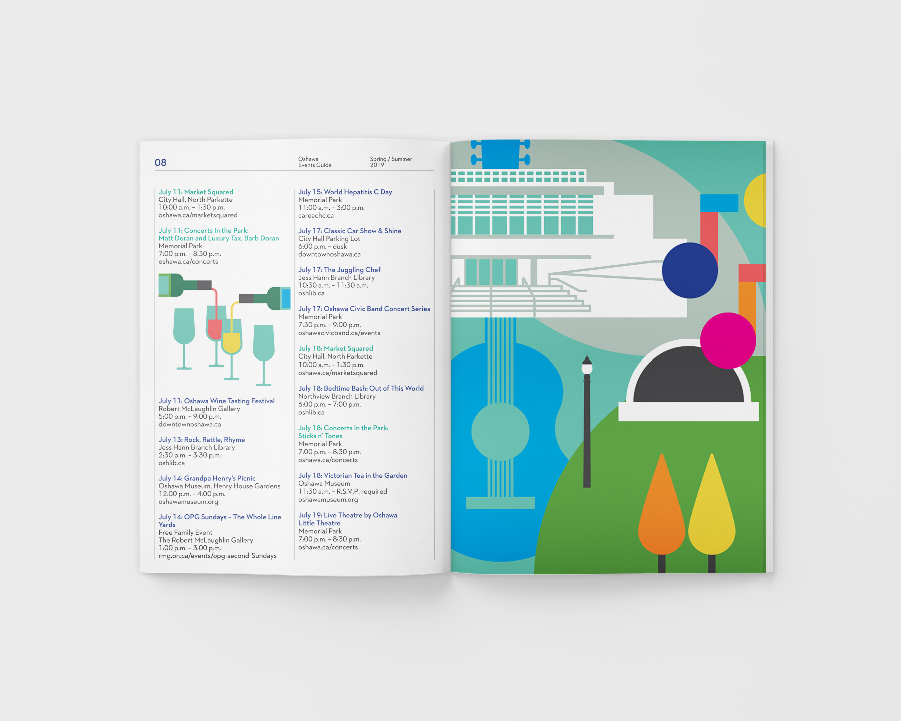 Oshawa Events Guide Spread