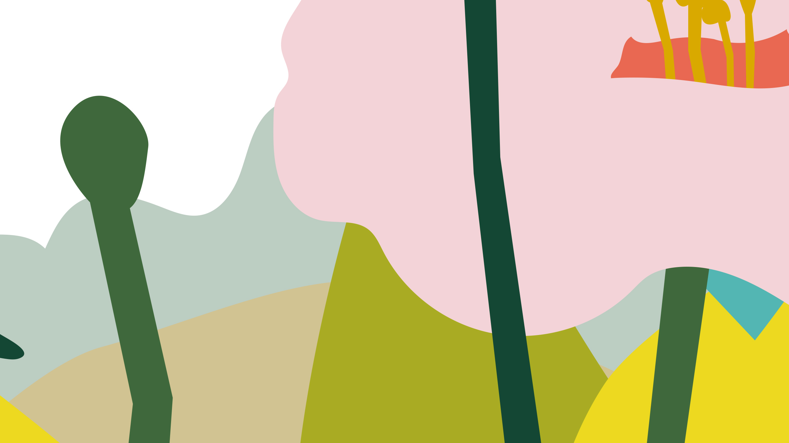 Oshawa Peony Festival Identity Illustration