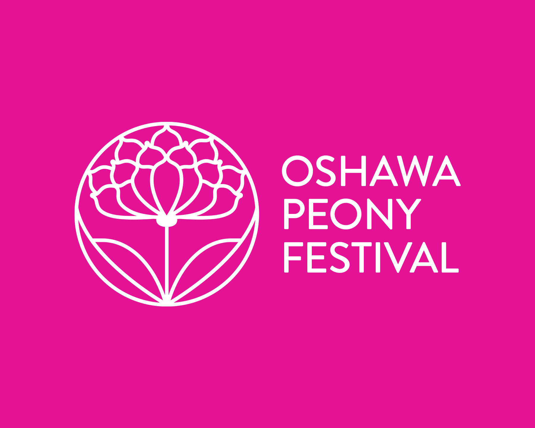 Oshawa Peony Festival Identity Logo