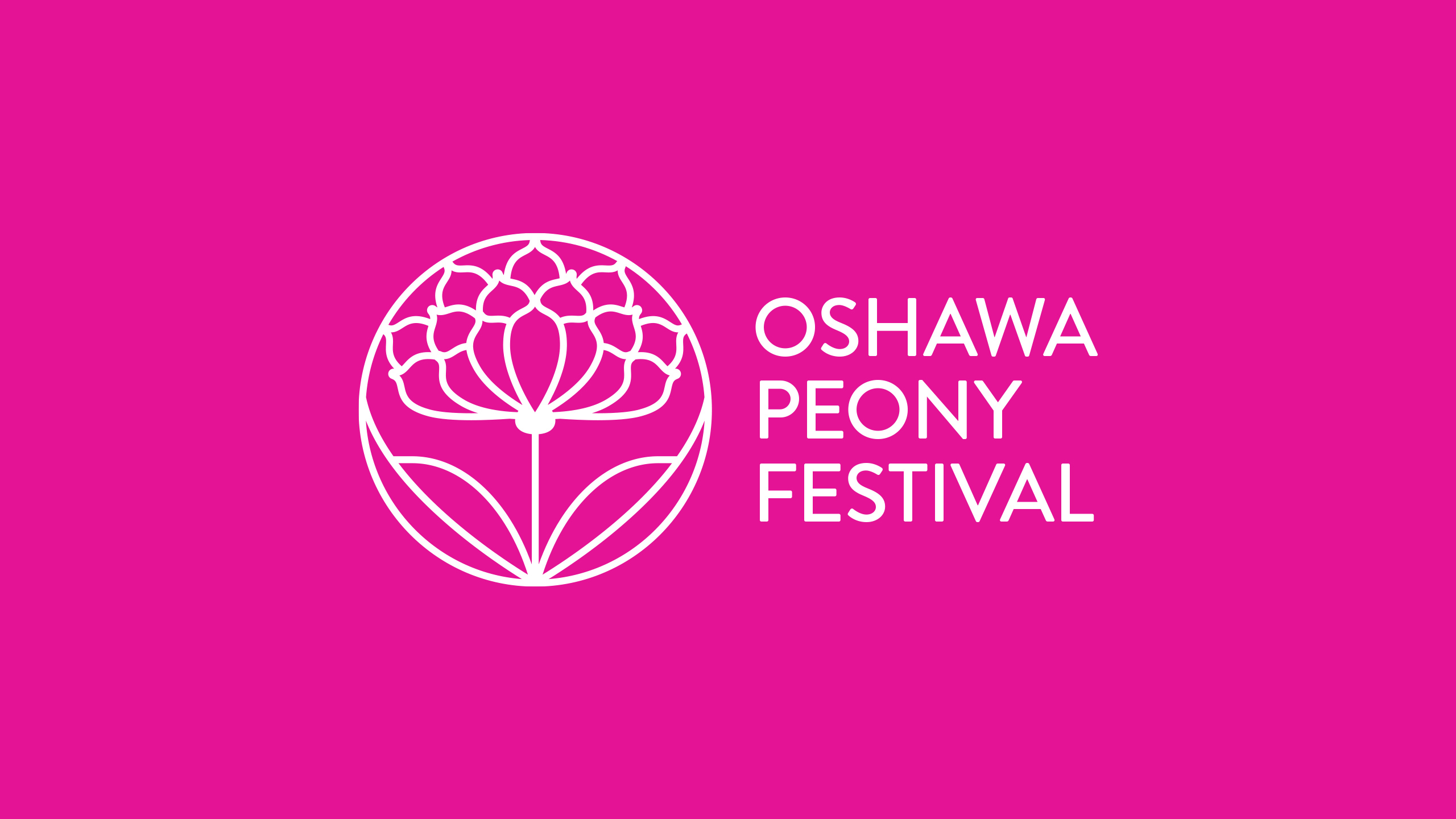 Oshawa Peony Festival Identity Logo