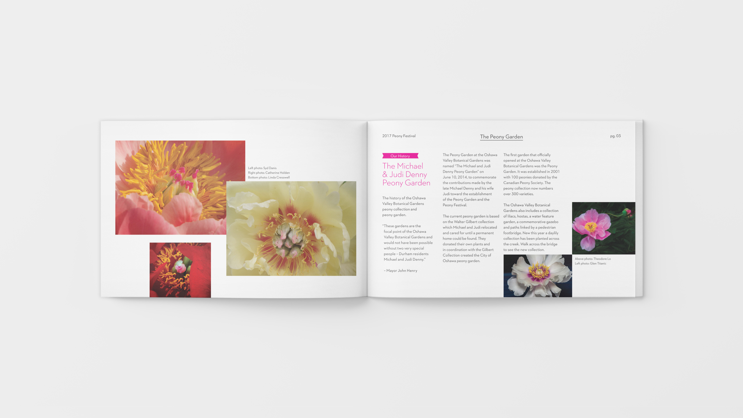 Oshawa Peony Festival Program Spread