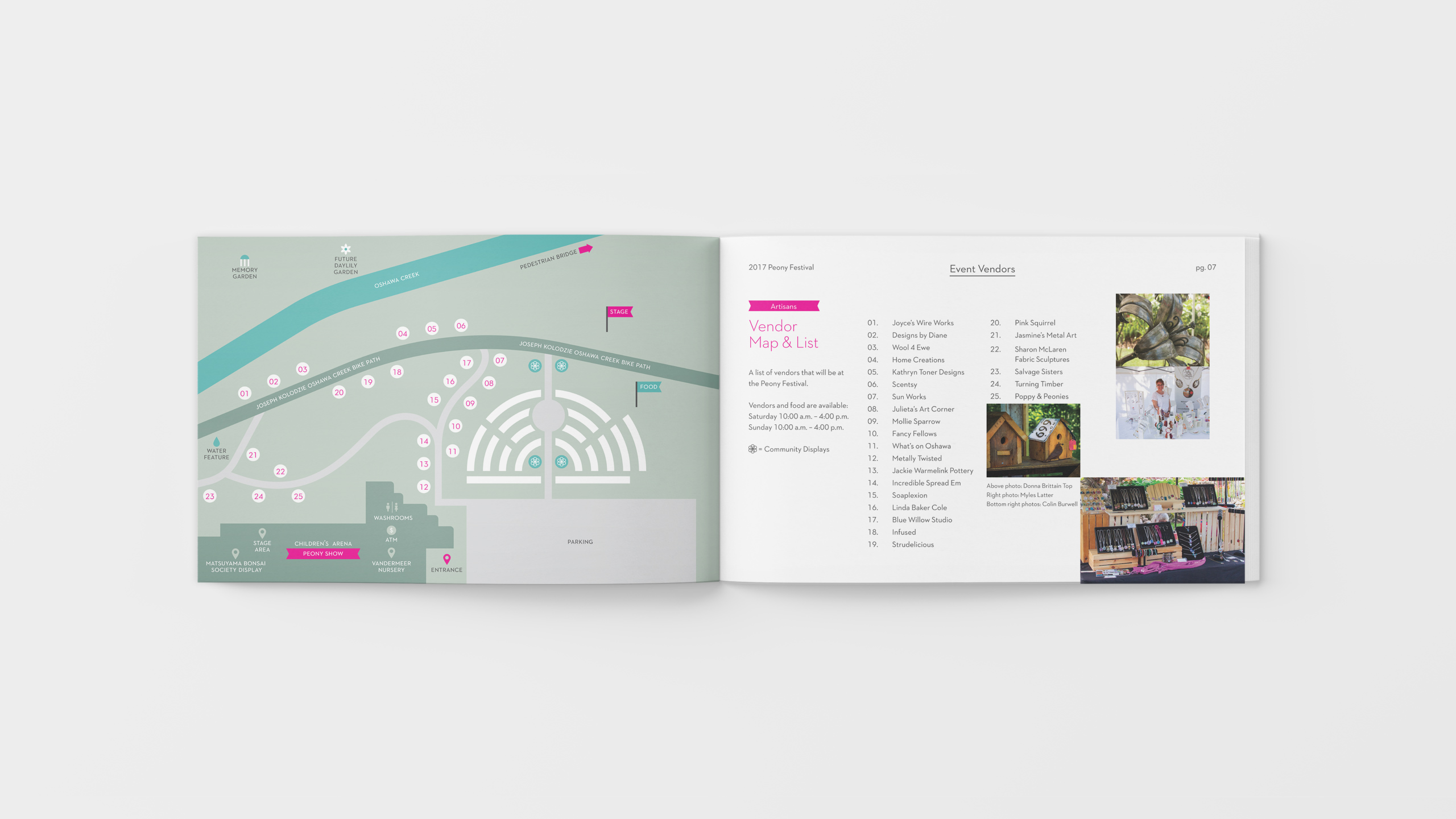 Oshawa Peony Festival Program Spread