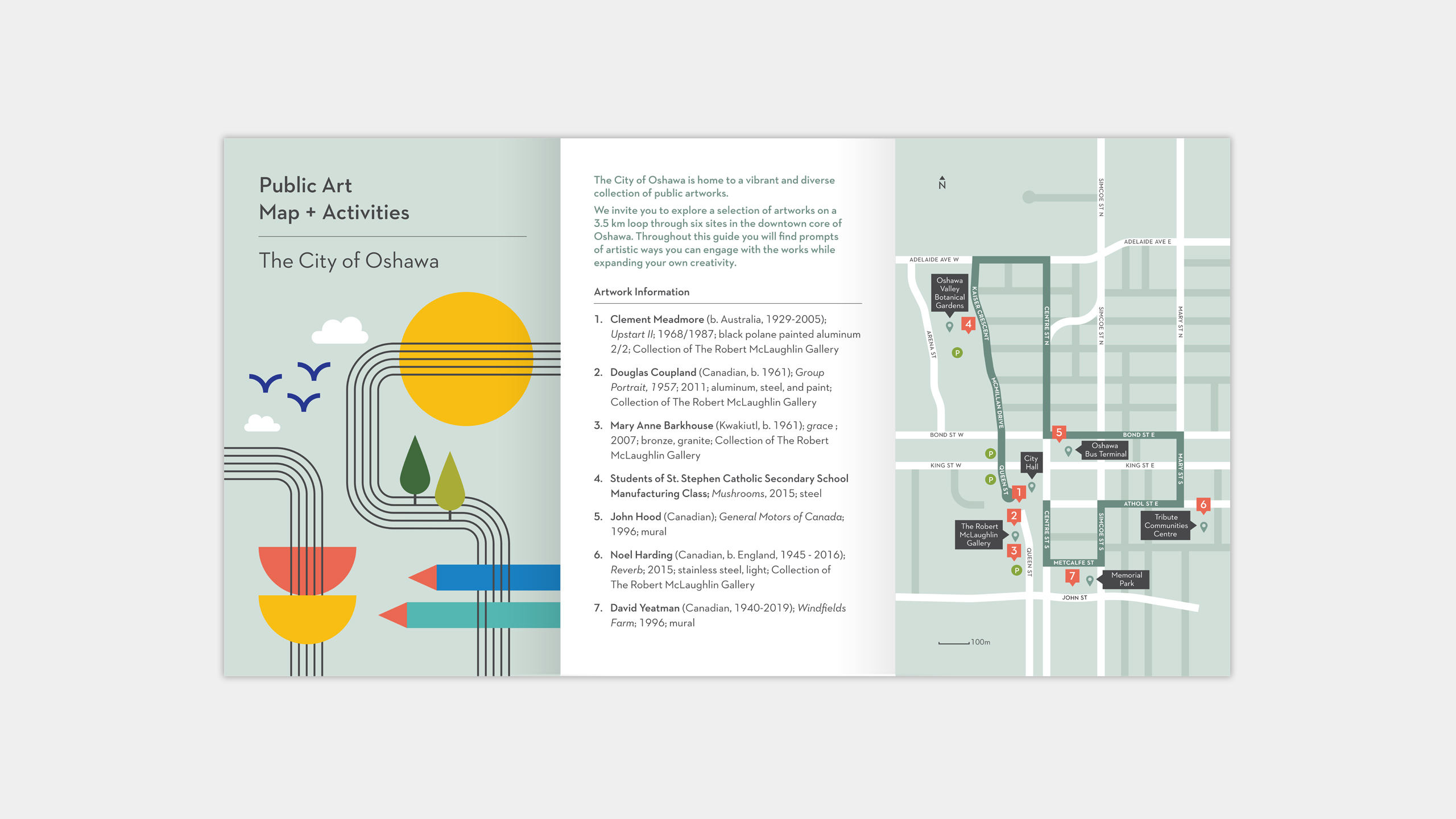 Public Art Map + Guide Front