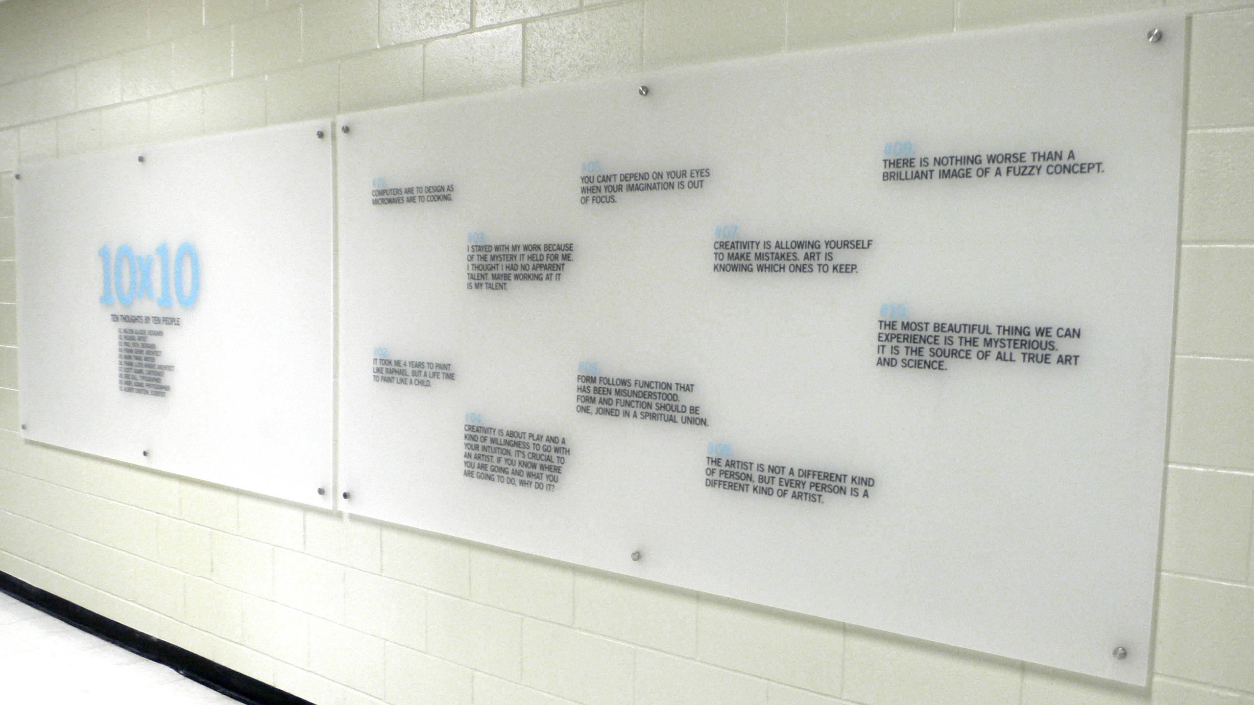 Durham College 10x10 Installation