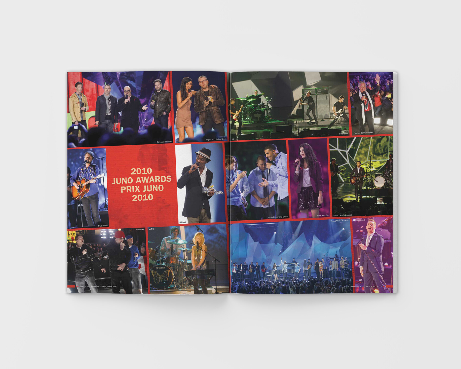 2011 JUNO Awards Souvenir Book Spread