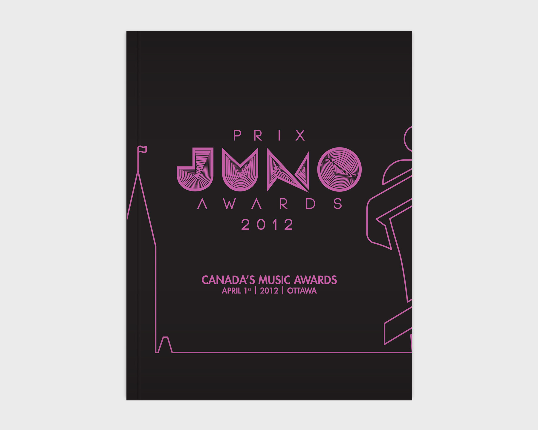 2012 JUNO Awards Souvenir Book Cover