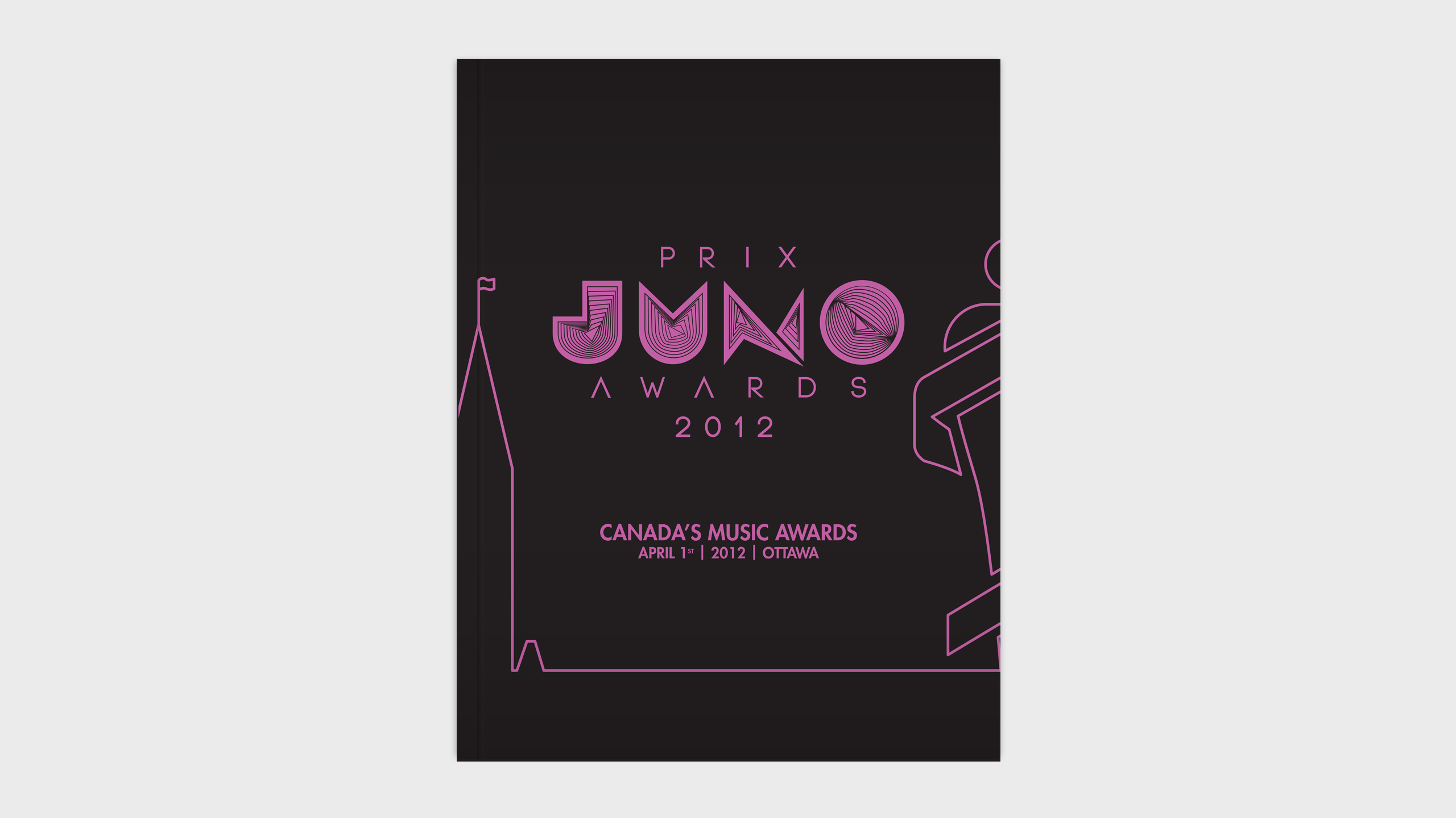 2012 JUNO Awards Souvenir Book Cover