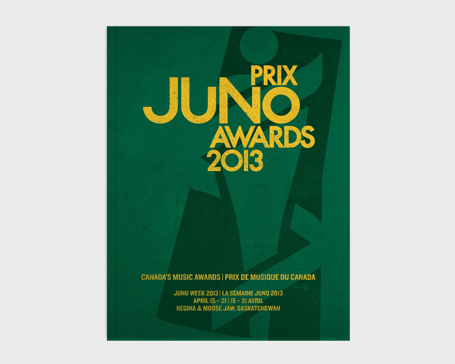 2013 JUNO Awards Souvenir Book Cover