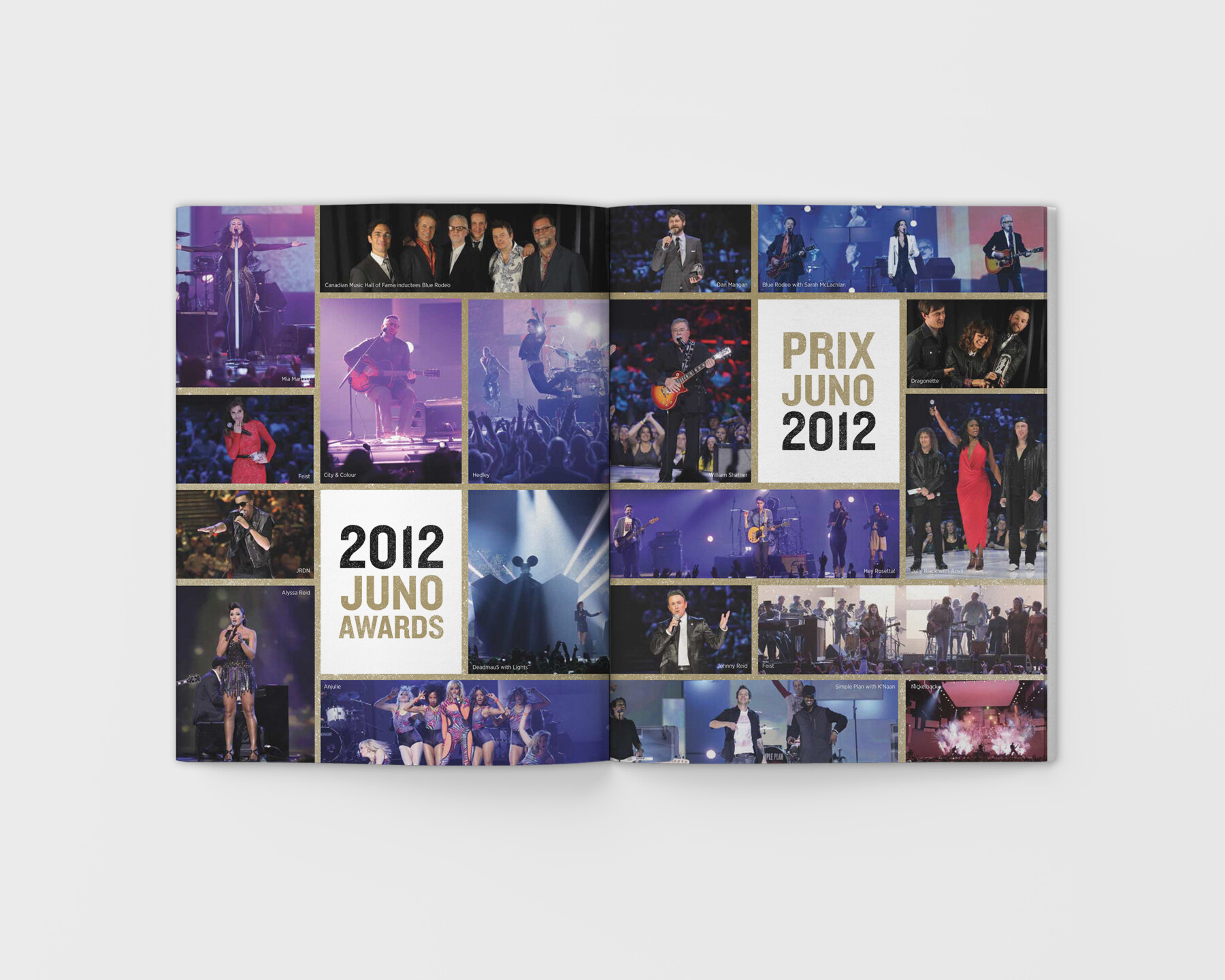 2013 JUNO Awards Souvenir Book Spread