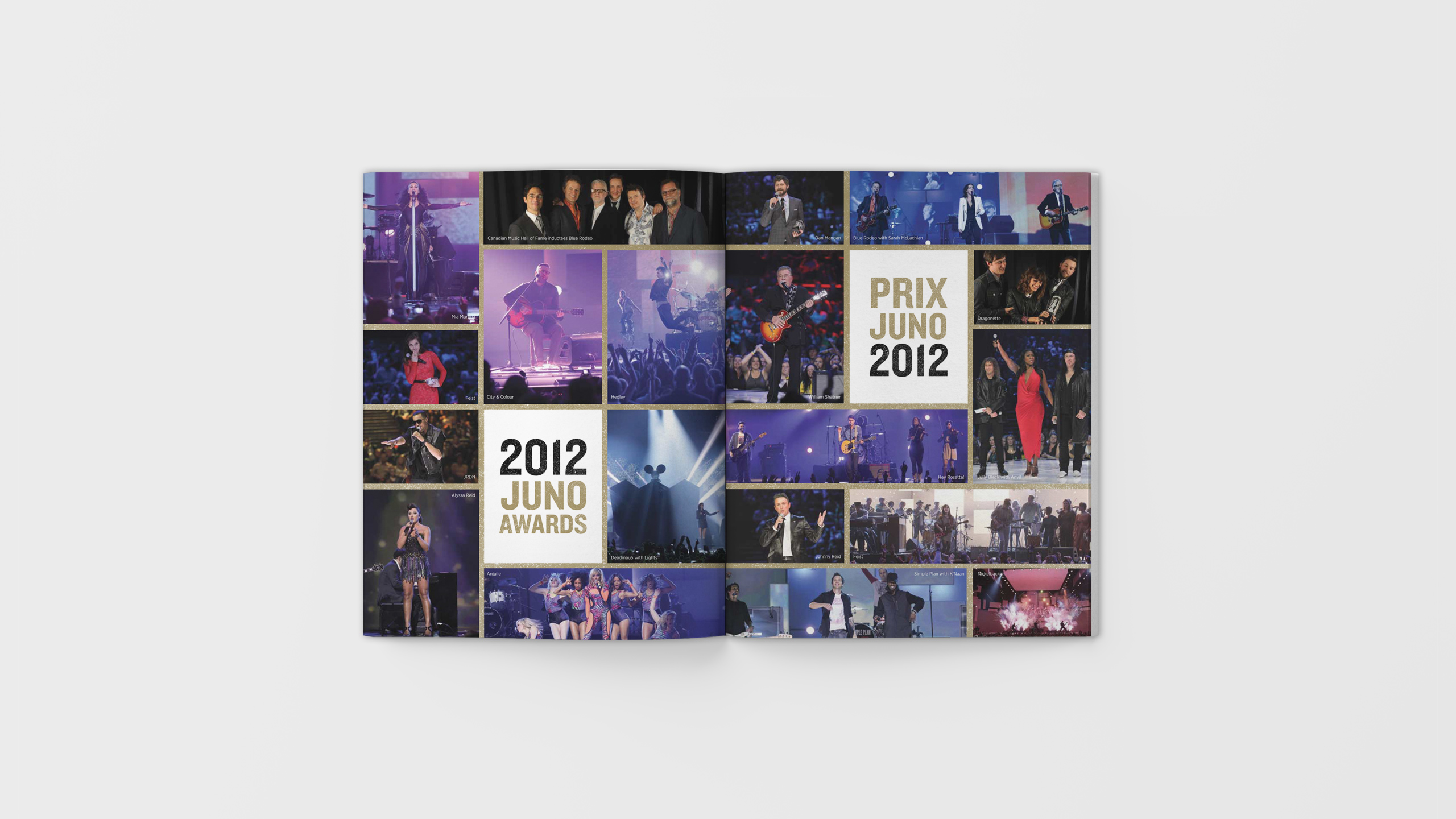 2013 JUNO Awards Souvenir Book Spread