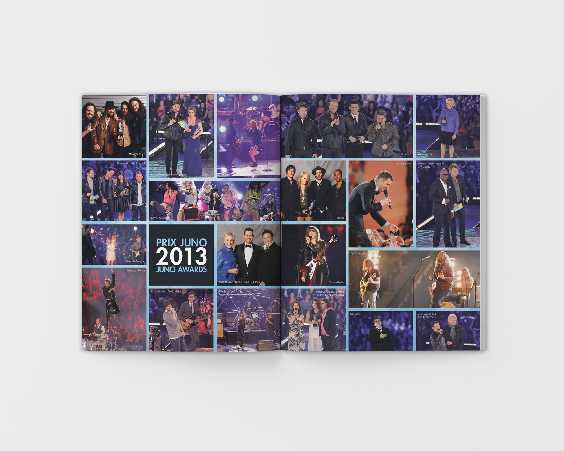 2014 JUNO Awards Souvenir Book Spread