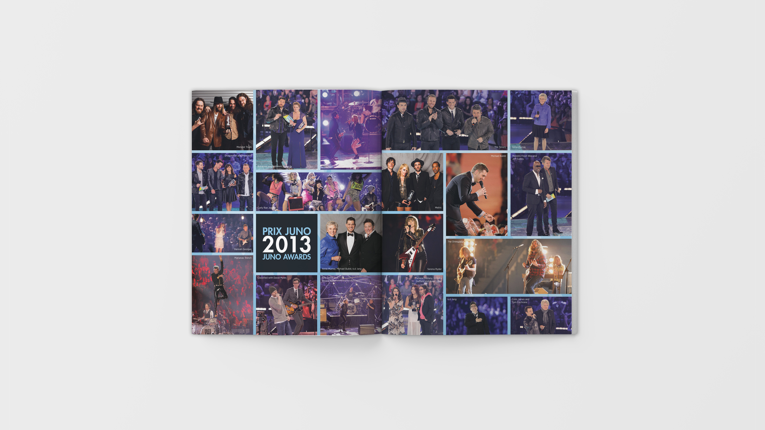 2014 JUNO Awards Souvenir Book Spread