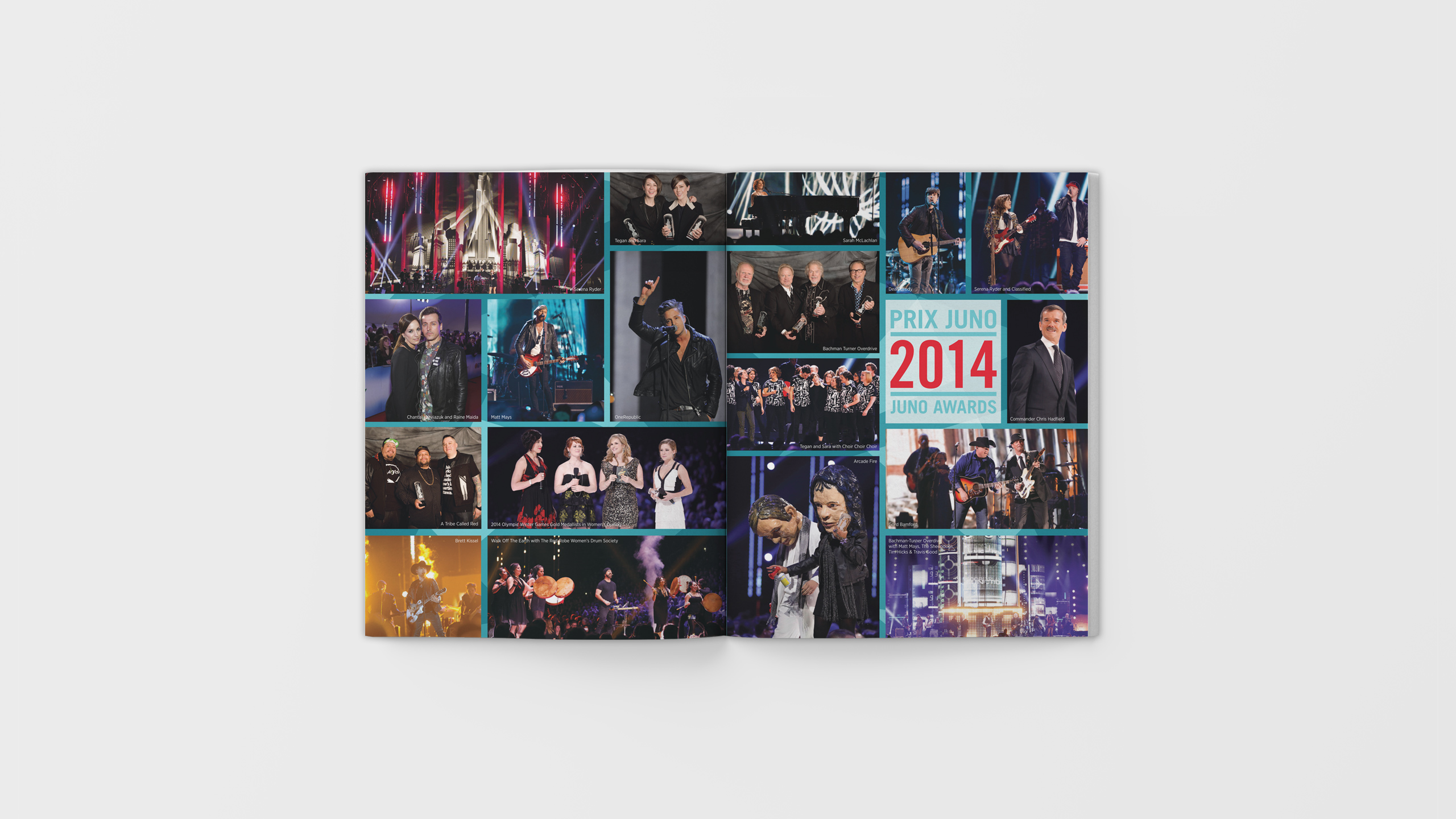 2015 JUNO Awards Souvenir Book Spread