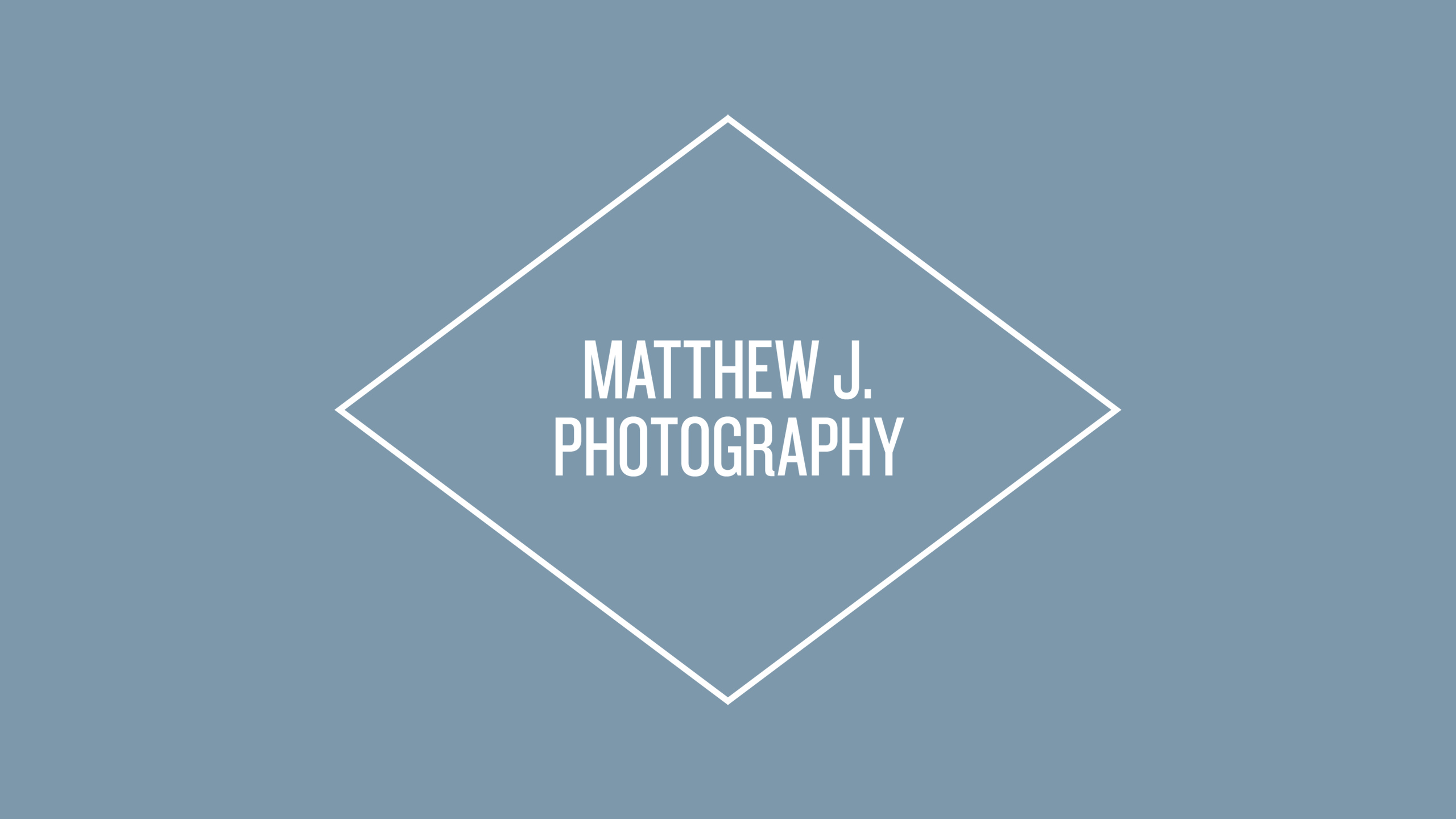 Matthew J. Photography Logo Blue