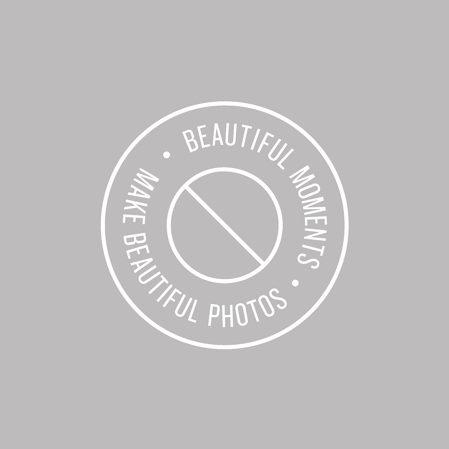Matthew J. Photography Logo Stamp Light Grey