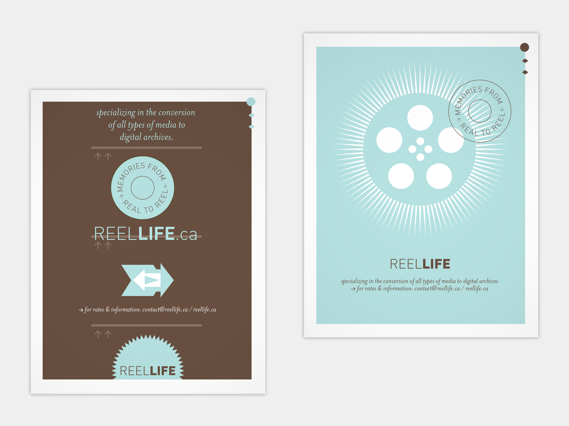 Reel Life Postcards