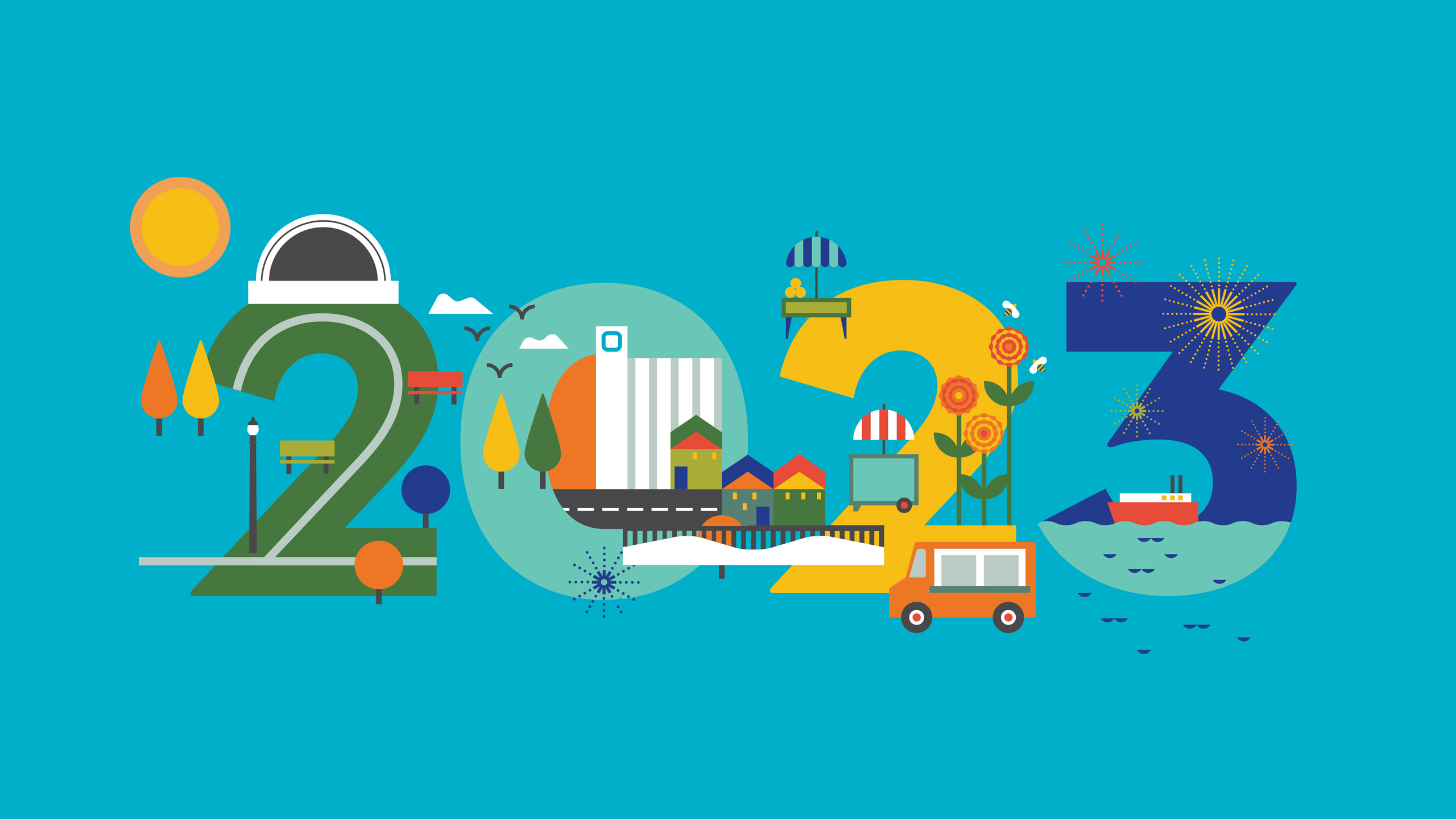 Oshawa Events Guide 2023 Illustration