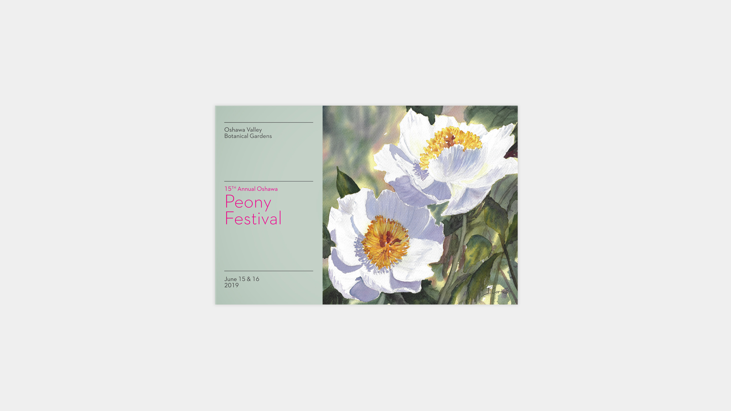 Oshawa Peony Festival Program Cover