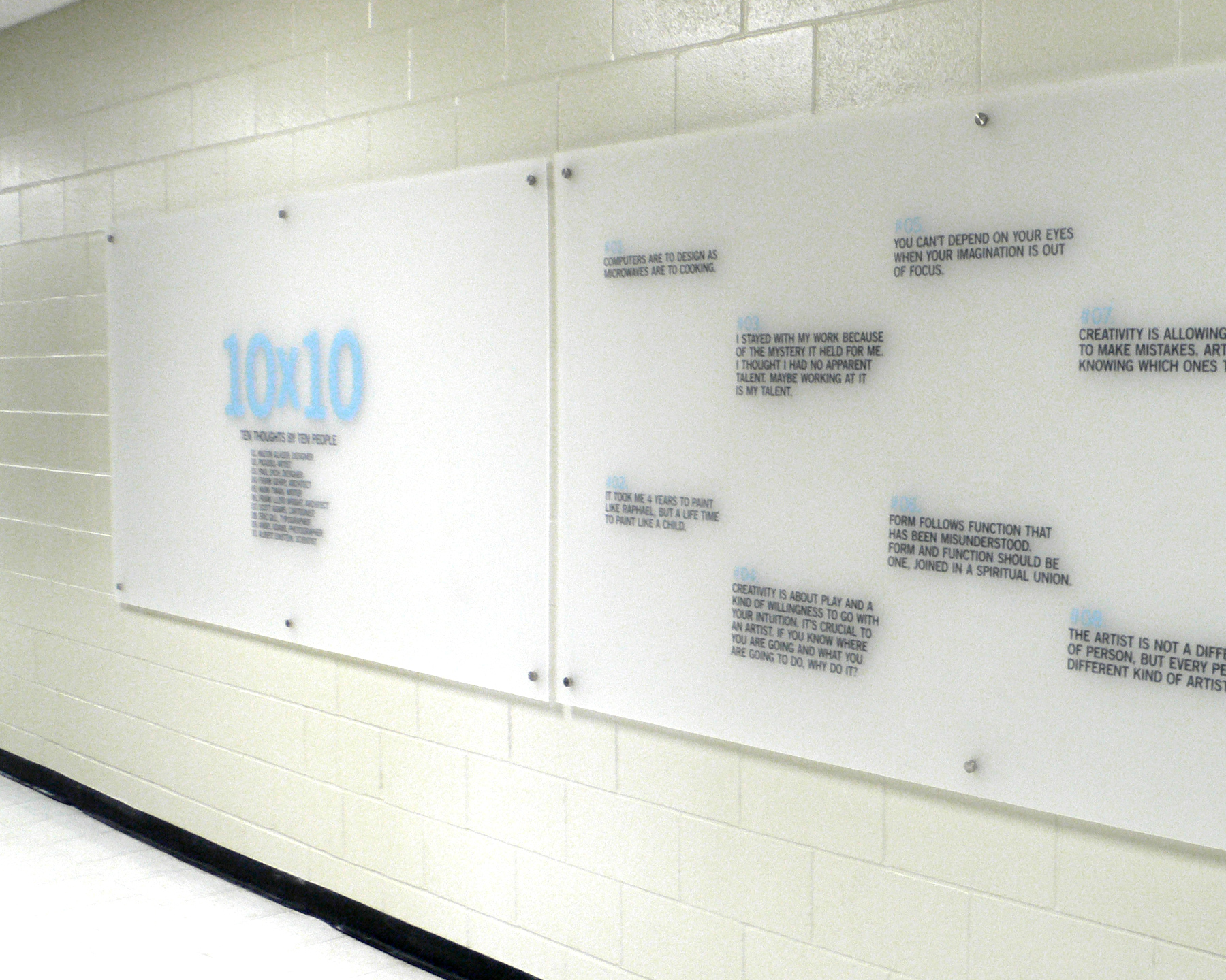 Durham College 10x10 Installation